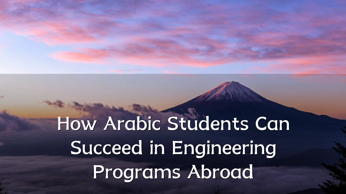 How Arabic Students Can Succeed in Engineering Programs Abroad