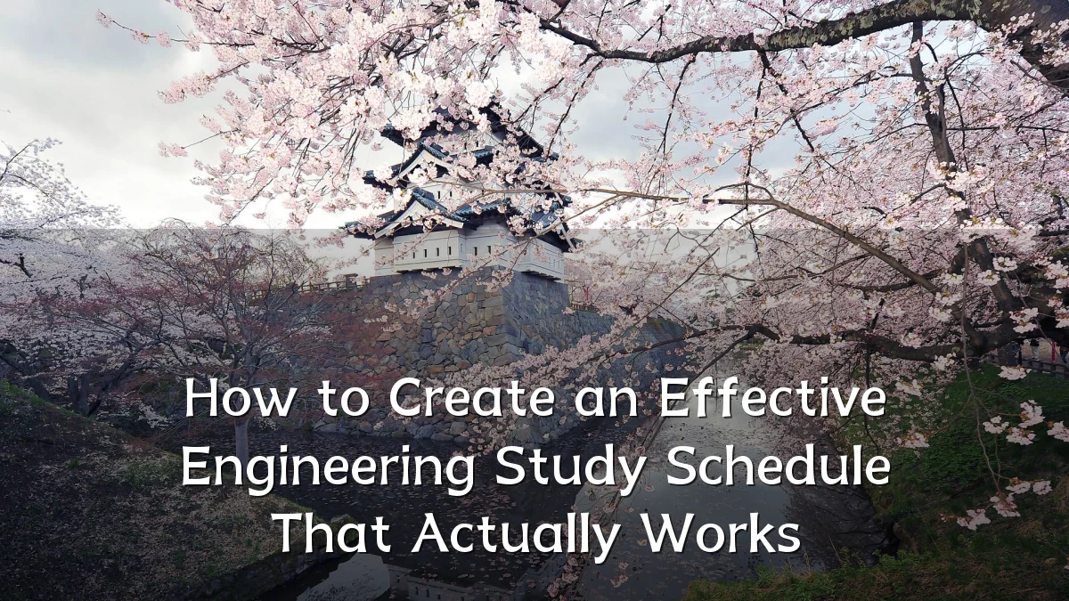 How to Create an Effective Engineering Study Schedule That Actually Works