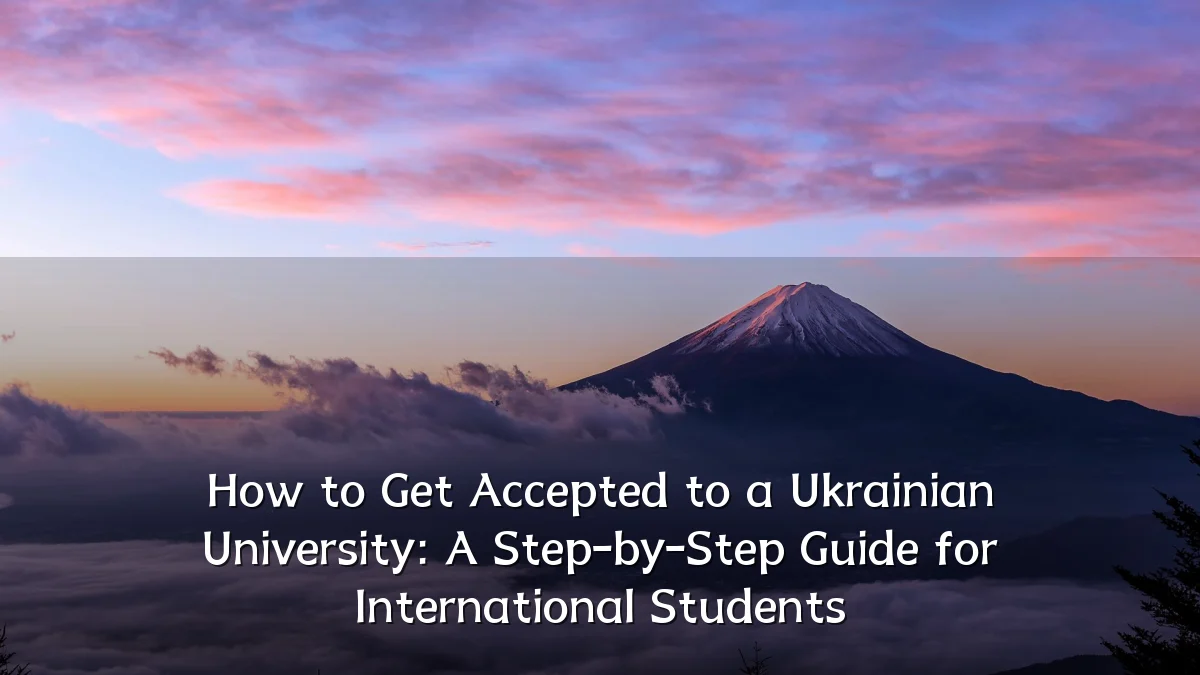 How to Get Accepted to a Ukrainian University: A Step-by-Step Guide for International Students