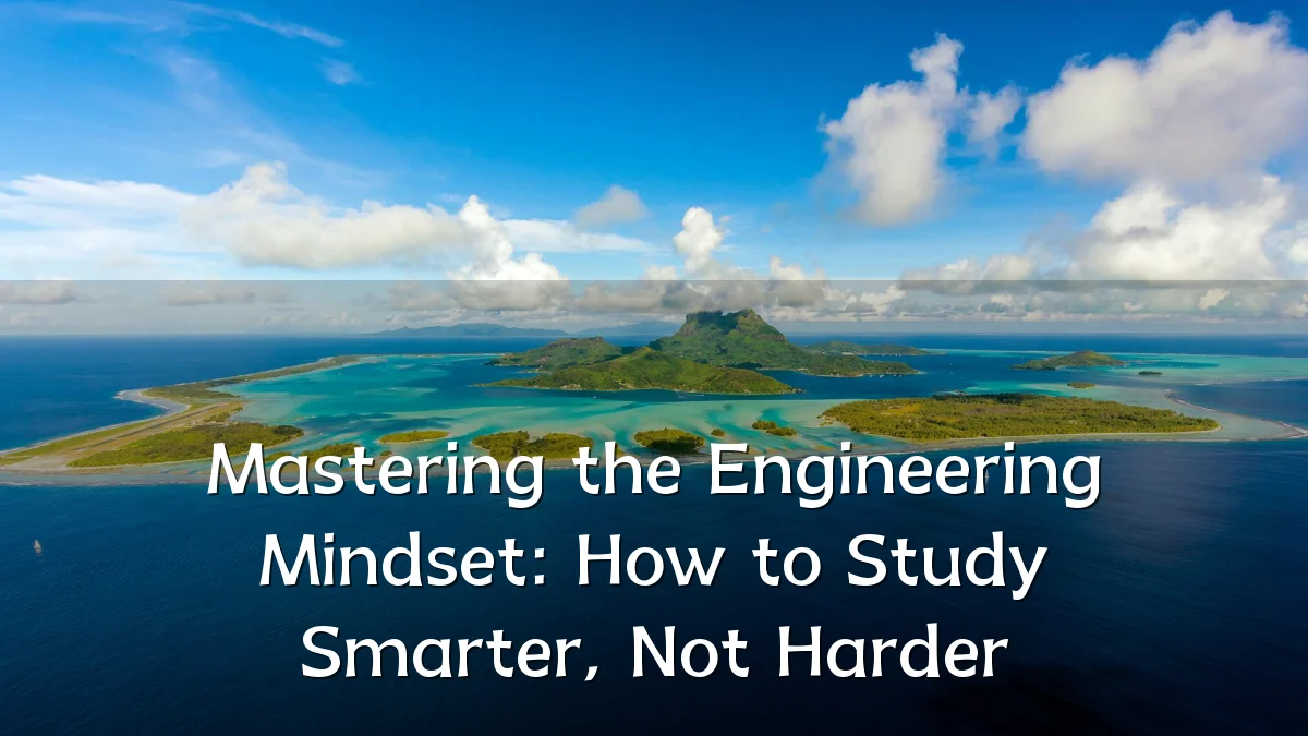 Mastering the Engineering Mindset: How to Study Smarter, Not Harder