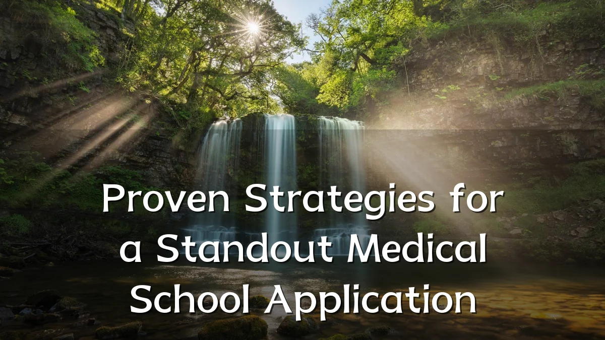 Proven Strategies for a Standout Medical School Application