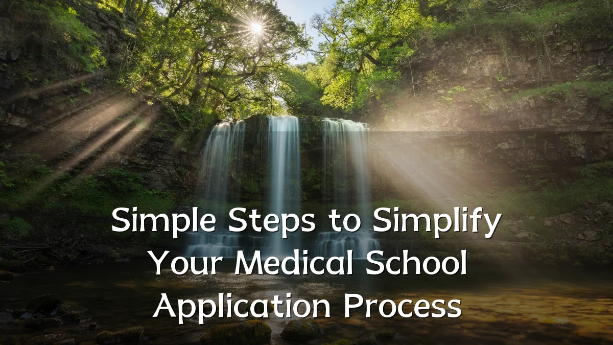 Simple Steps to Simplify Your Medical School Application Process