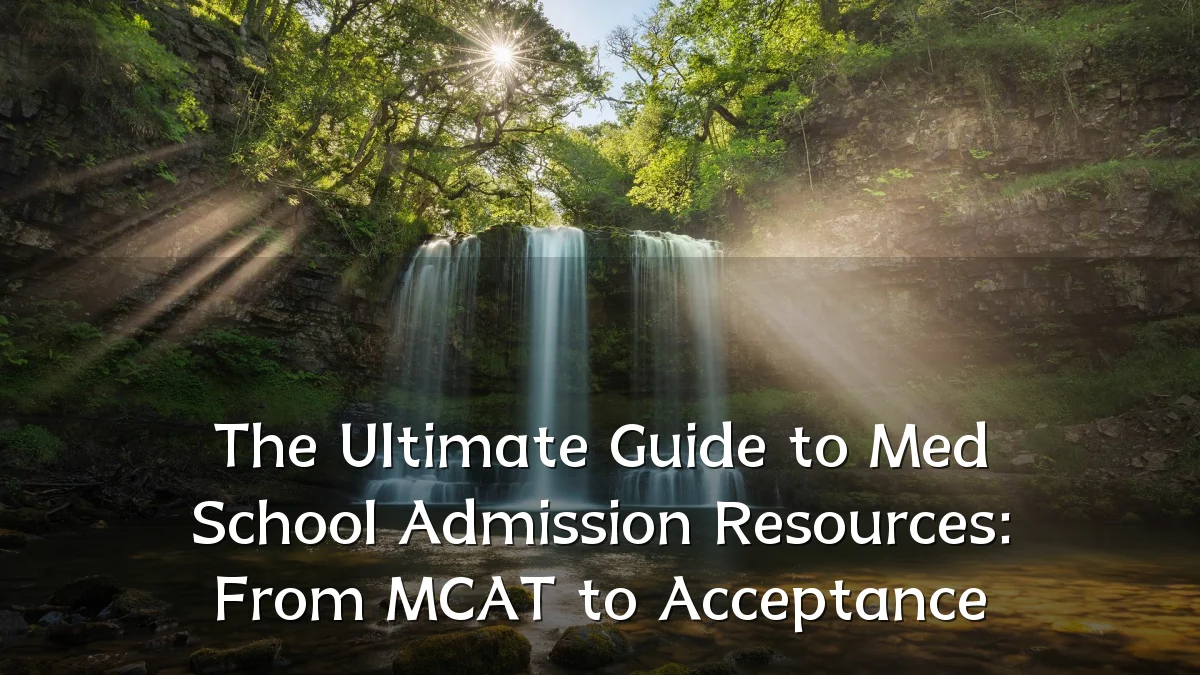 The Ultimate Guide to Med School Admission Resources: From MCAT to Acceptance
