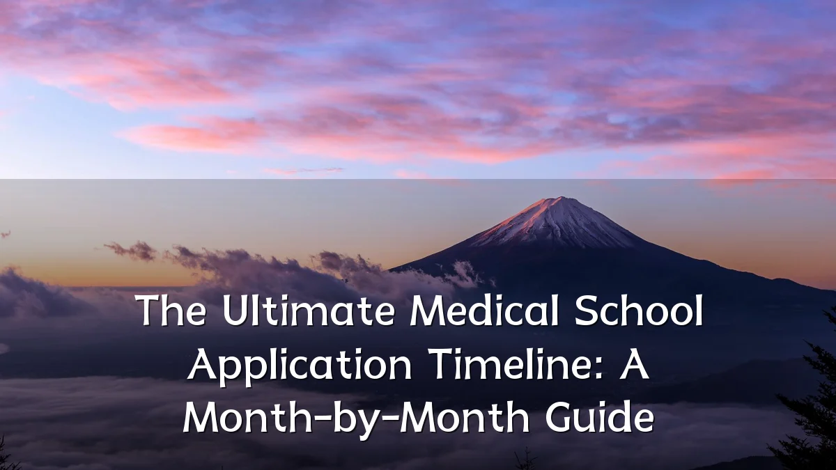 The Ultimate Medical School Application Timeline: A Month-by-Month Guide