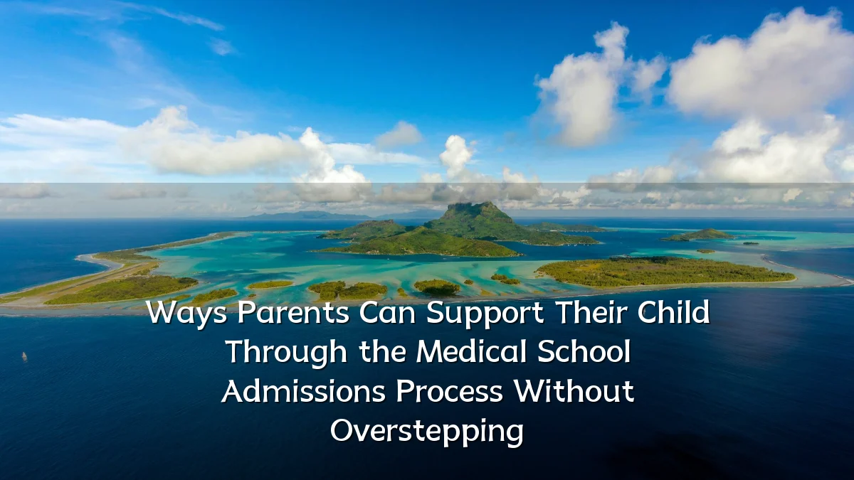 Ways Parents Can Support Their Child Through the Medical School Admissions Process Without Overstepping