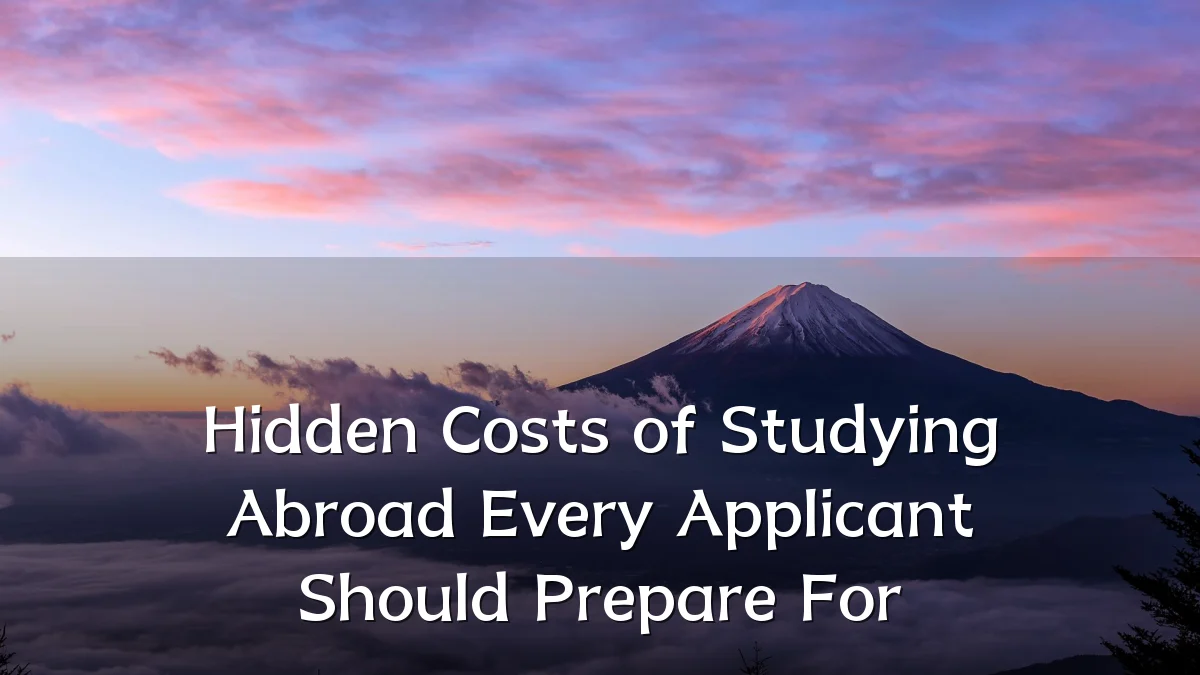Hidden Costs of Studying Abroad Every Applicant Should Prepare For