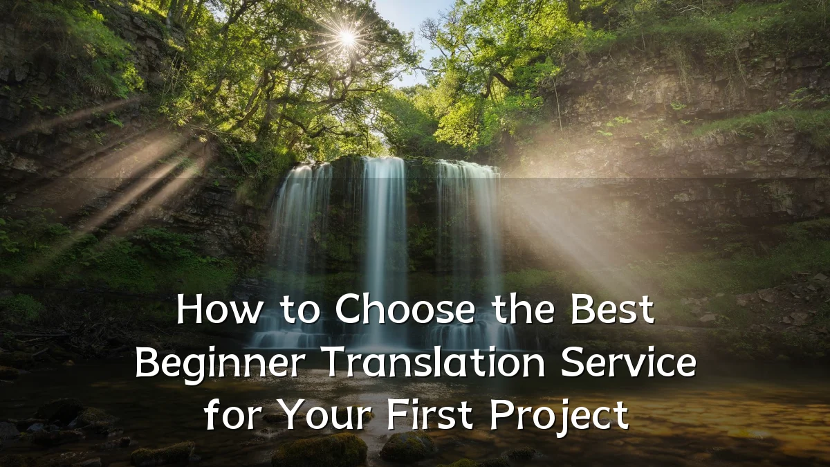 How to Choose the Best Beginner Translation Service for Your First Project