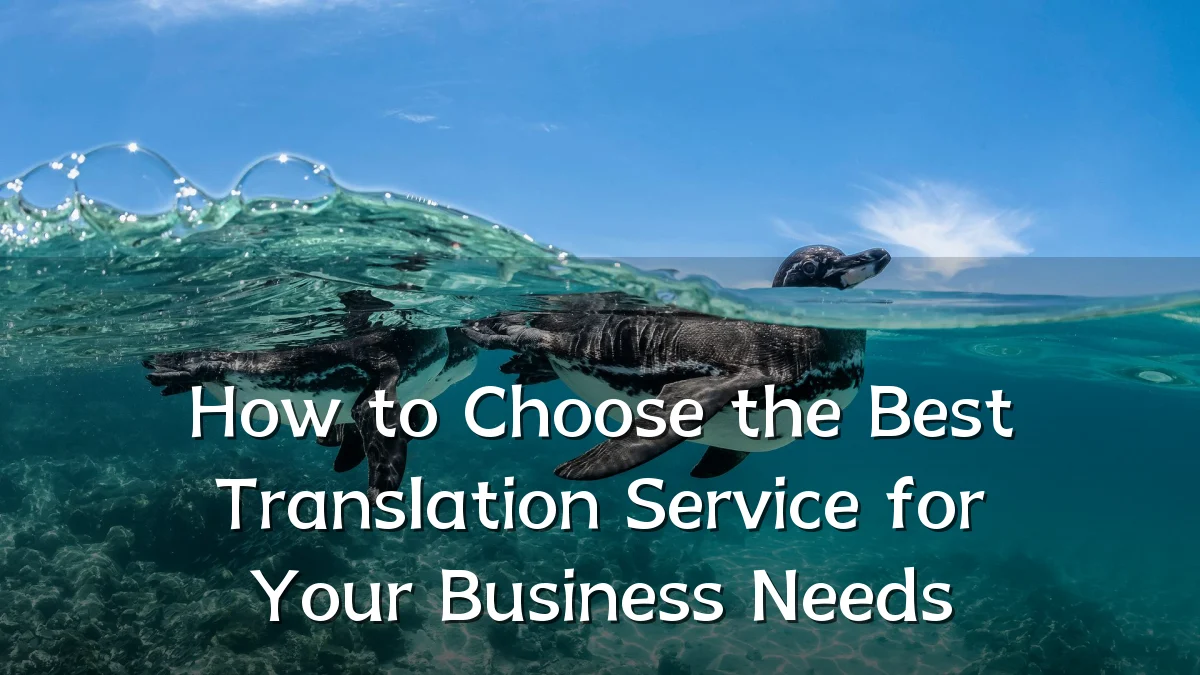 How to Choose the Best Translation Service for Your Business Needs