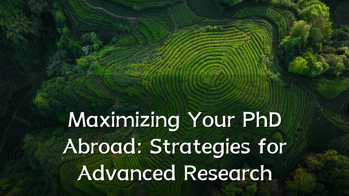 Maximizing Your PhD Abroad: Strategies for Advanced Research