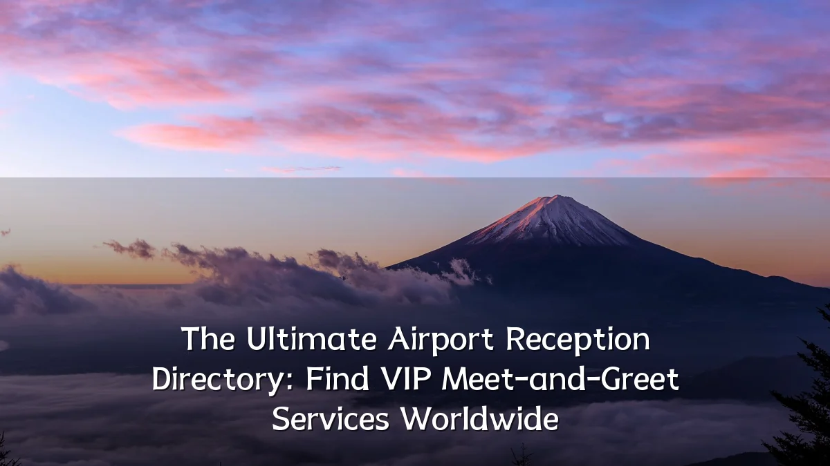 The Ultimate Airport Reception Directory: Find VIP Meet-and-Greet Services Worldwide